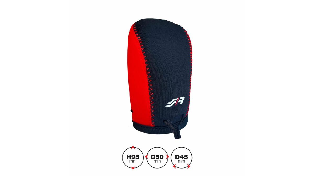 Simoni+Racing+Housse+de+Pommeau+-+Noir%2FRouge+%2B+Logo+SR